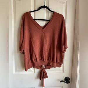 Clay colored blouse